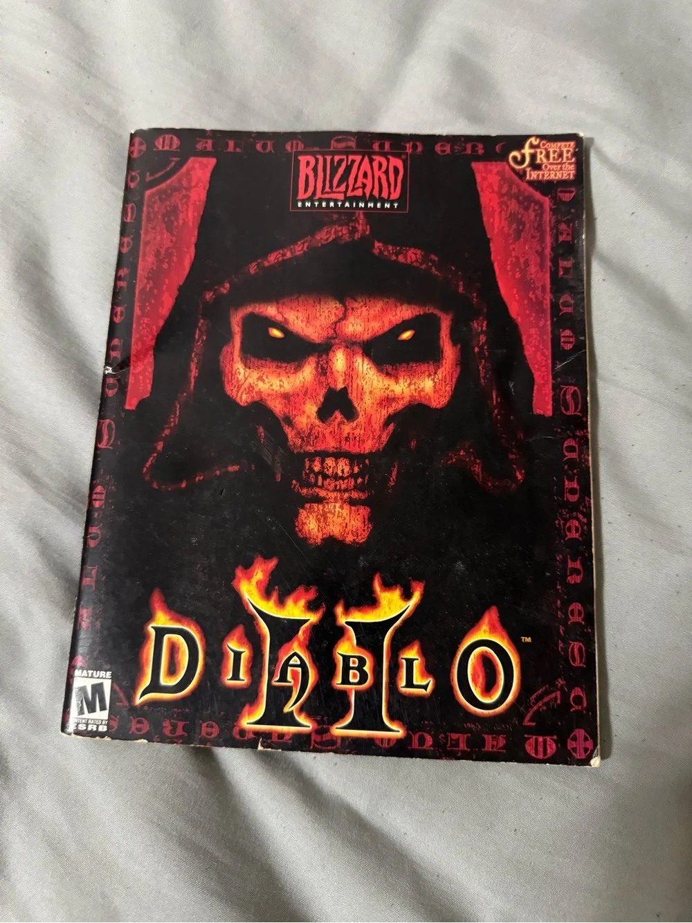 Blizzard Diablo II Game Manual - Black and Red